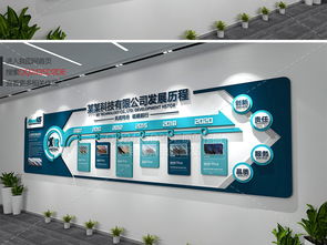 企業文化墻與宣傳欄設計 發展歷程展示與高清資源下載